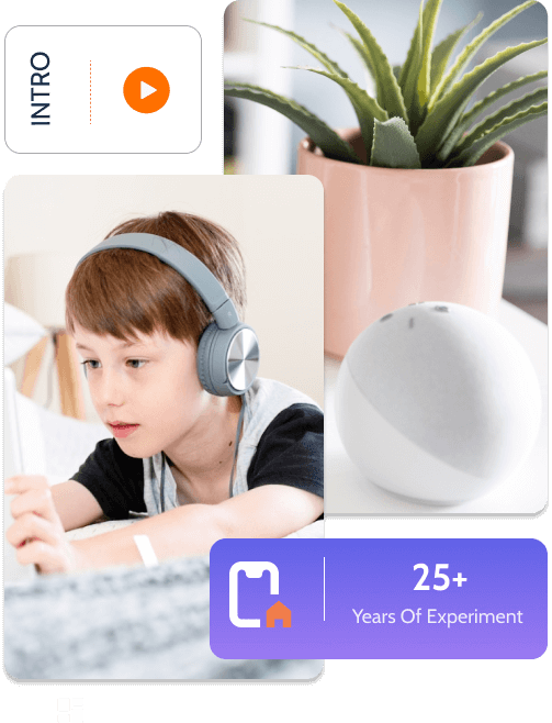 A child is using mobile