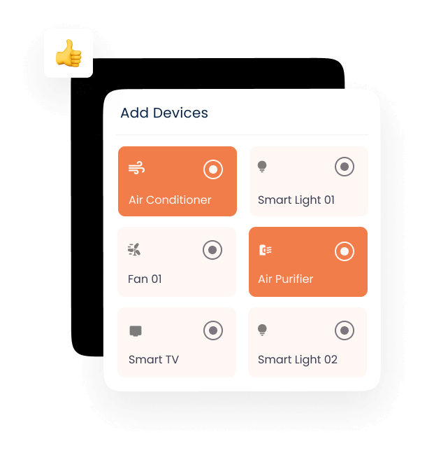 A mobile app's settings screen